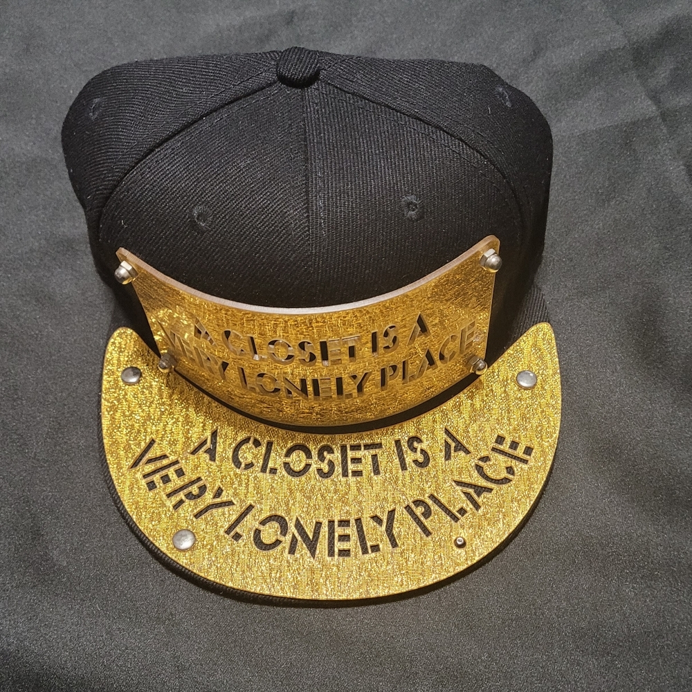 New Hat~A Closet is a Lonely Place~Flat Brim Snap Back Cap~Pride~NWOT
